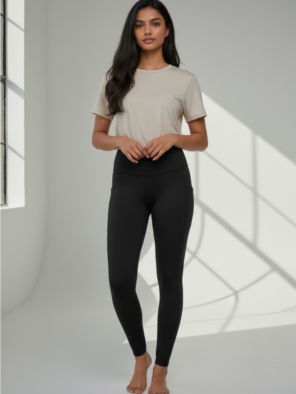 Fabletics Black Oasis PureLuxe High-Waisted Pocket Leggings XXL 1X 14-16 - Picture 2 of 4